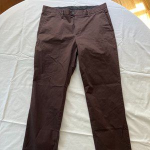 Slim Fit Stretch Calvin Klein Chinos, wine/raisin color, W32